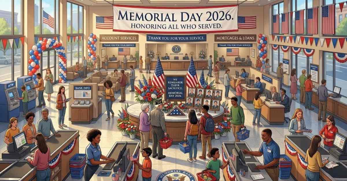 Banks on Memorial Day 2026