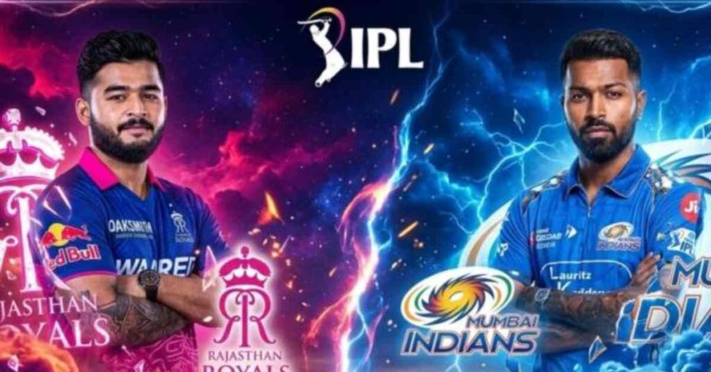 Rajasthan Royals vs Mumbai Indians Standings